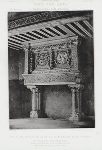 Krb: Salle Des Gardes De La Reine, Chateau De Blois, Francie (černobílá fotografie) od American Photographer (after)