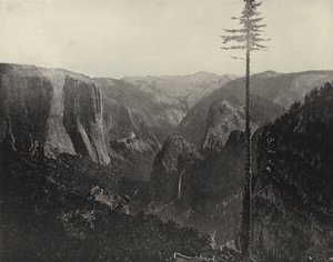 Celkový pohled na Yosemitské údolí, Kalifornie (černobílá fotografie) od American Photographer (after)
