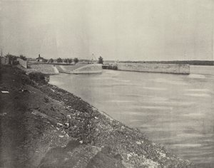 Government Locks poblíž Keokuk, Iowa (černobílá fotografie) od American Photographer (after)