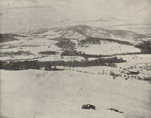 Zelené hory Vermontu (černobílá fotografie) od American Photographer (after)