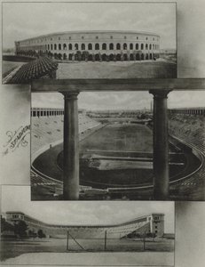 Harvardská univerzita: Stadion (černobílá fotografie) od American Photographer (after)
