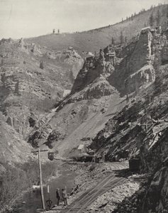 Doly v Eagle River Canyon, Colorado (černobílá fotografie) od American Photographer (after)