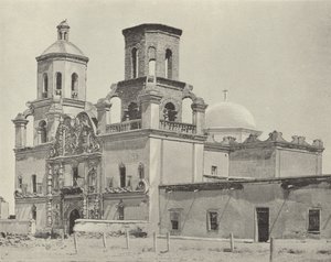 Mission San Xavier Del Bac, Arizona (černobílá fotografie) od American Photographer (after)