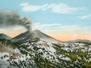Mount Lassen v erupci (foto)