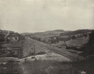 Studny na zemní plyn, Grapeville, Pensylvánie (čb fotografie) od American Photographer (after)