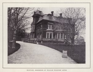 Newport, Rhode Island: Beaulieu, rezidence Williama Waldorfa Astora (černobílá fotografie) od American Photographer (after)