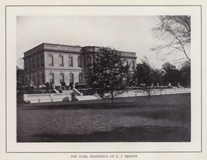 Newport, Rhode Island: The Elms, rezidence E J Berwina (černobílá fotografie) od American Photographer (after)