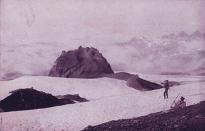 Na vrcholu Mount Tacoma, Washington (černobílá fotografie) od American Photographer (after)
