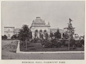 Philadelphia: Memorial Hall, Fairmount Park (černobílá fotografie) od American Photographer (after)