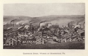 Pittsburgh: Carnegie Steel Works at Homestead, Pennsylvania (černobílá fotografie) od American Photographer (after)