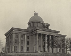 Budova State Capitol v Montgomery, Alabama (černobílá fotografie) od American Photographer (after)