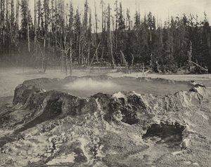 The Punch Bowl, Yellowstonský národní park (černobílá fotografie) od American Photographer (after)