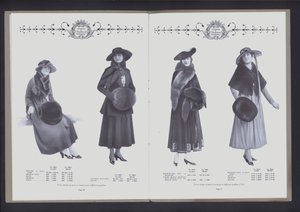 Dvoustránka z The Theatre of Fur Fashion (č/b foto) od American Photographer (after)