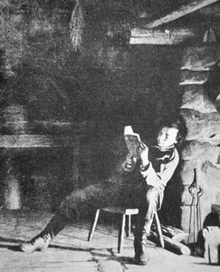 Abraham Lincoln (1809-65) jako malý chlapec (černobílá fotografie) od American Photographer