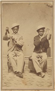 "Bell Boys at the Barrett House, Burlington, Iowa",c. 1863 (foto) od American Photographer