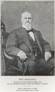 Ben Holladay (1824-77) (černobílá fotografie) od American Photographer