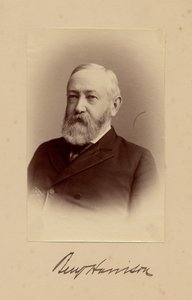 Benjamin Harrison (1833-1901), 23. prezident USA, foto George Prince, Washington DC (foto alba) od American Photographer