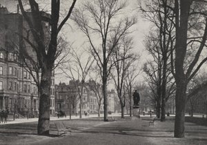 Boston: Commonwealth Avenue (čb fotografie) od American Photographer