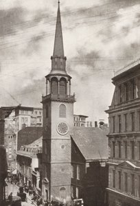 Boston: Old South Church, Washington Street (čb fotografie) od American Photographer