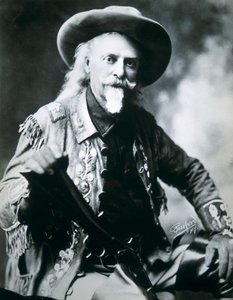 Buffalo Bill (1846-1917) (černobílá fotografie) od American Photographer