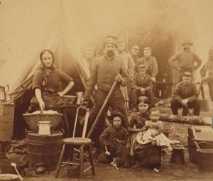 Tábor 31. pensylvánské pěchoty poblíž Washingtonu, DC, 1862 (tisk alba) od American Photographer