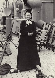 Carrie Nation (1846-1911), americká radikální bojovnice za mír, asi 1905 (čb fotografie) od American Photographer