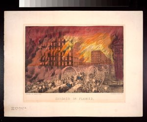 Chicago in Flames, 1871 od American Photographer