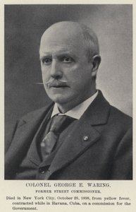 Plukovník George E Waring, bývalý pouliční komisař (černobílá fotografie) od American Photographer
