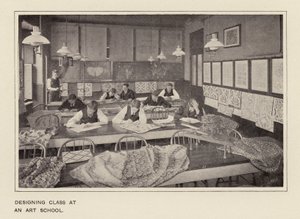 Třída designu na umělecké škole (čb fotografie) od American Photographer