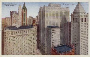 Finanční čtvrť, New York, USA (barevné foto) od American Photographer