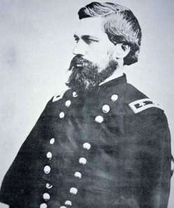 Generál Oliver Otis Howard (1830-1909) (černobílá fotografie) od American Photographer