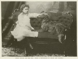 Helen Keller a její pes od American Photographer
