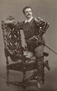 Jean de Reszke jako Raoul ve filmu "Les Huguenots" (čb fotografie) od American Photographer