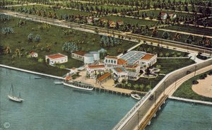 Miami, Florida, asi 1925: Akvárium (barevné foto) od American Photographer