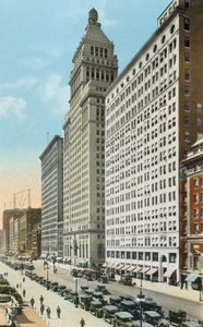 Michigan Boulevard při pohledu na jih (barevná fotografie) od American Photographer
