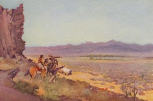 Mirage na poušti, Arizona (kolorovaná fotografie) od American Photographer