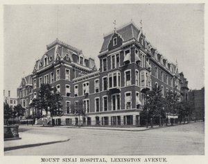 Nemocnice Mount Sinai, Lexington Avenue (černobílá fotografie) od American Photographer