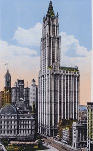 New York: Woolworth Building (barevné foto) od American Photographer