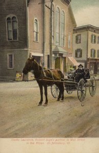 Orville Lawrence, partner Russella Sage na Wall Street v padesátých letech, St Johnsbury, Vermont, USA (kolorovaná fotografie) od American Photographer