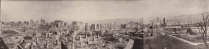 Panorama města kostlivců z Nob Hill (čb fotografie) od American Photographer