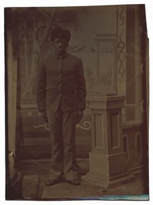Portrét vojáka,c. 1880 (foto) od American Photographer