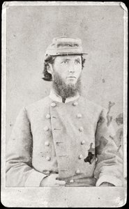 Portrét vojáka (čb fotografie) od American Photographer