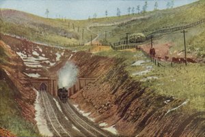 Ratonský tunel, nejvyšší bod na Santa Fe (barevná fotografie) od American Photographer