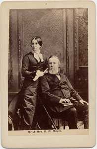 Rutherford Birchard Hayes (1822-93), 19. prezident USA, a Lucy Ware Webb Hayes (1831-89), jeho manželka (foto alba) od American Photographer