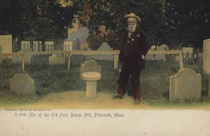 Místo staré pevnosti, Burial Hill, Plymouth, Massachusetts (barevné foto) od American Photographer