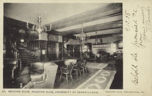 Kuřárna, Houston Club, University of Pennsylvania, Philadelphia od American Photographer