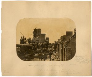 Vojáci po evakuaci poražených unijních sil, bitva u Fort Sumter, 1861 od American Photographer