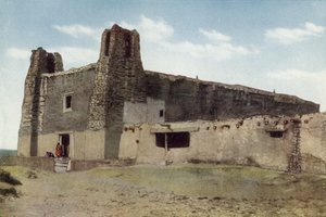 Starý kostel, Pueblo of Acoma, Nové Mexiko (barevné fotografie) od American Photographer