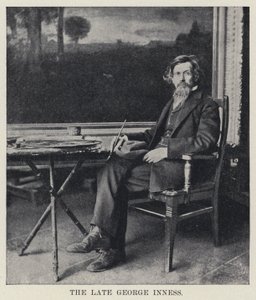 Zesnulý George Inness (černobílá fotografie) od American Photographer