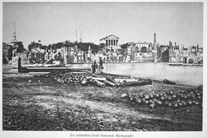 Zničené město Richmond ve Virginii na konci války (č/b foto) od American Photographer